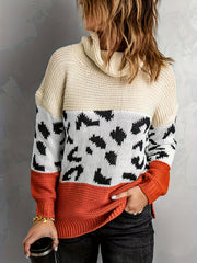 Casual Sweater High Neck Jumper