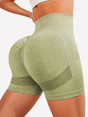 High Waist Seamless Yoga Shorts Tummy Control Sports Shorts