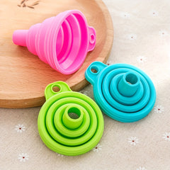 Silicone Funnel Kitchen Cooking Pouring Wine Foldable Storage
