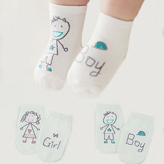 Baby Cartoon Socks Cotton Non-slip Ankle Socks Boys Girls