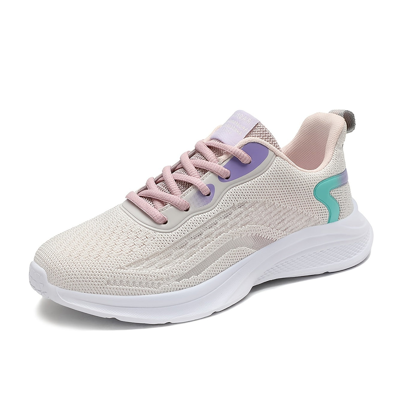 Thick Sole Shock Absorption Woven Running Shoes Lightweight Sport Shoes