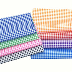 8pcs 24 Colorful Plaid Fabric Squares Pre Cut DIY Handicraft Sewing Apparel Craf