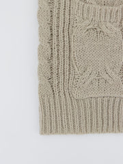Solid Jacquard Long Sleeve Open Front Cardigan