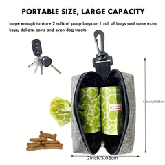 2 Pack Dog Poop Bag Holder Leash Attachment Dispenser