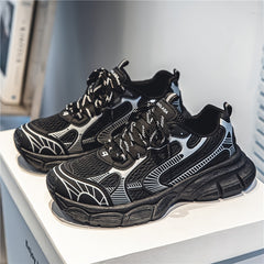 Men's Ugly Chunky Dad Sneakers - Lace up Athletic Shoes