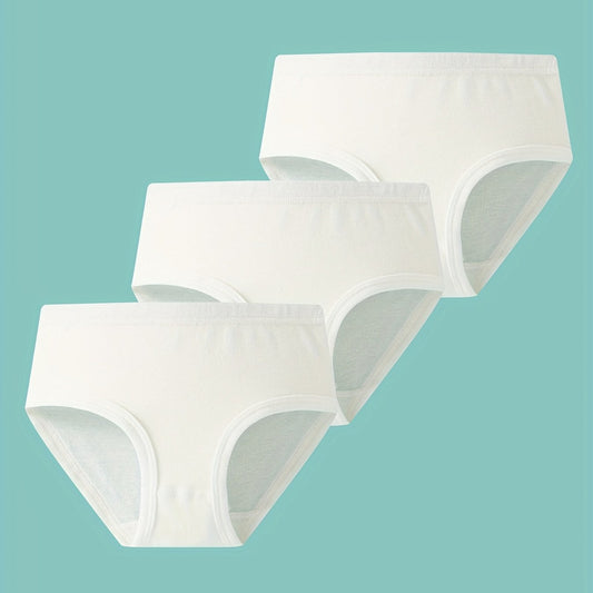 3pcs Girls Cotton Brief Soft Comfy Underwear For Kids