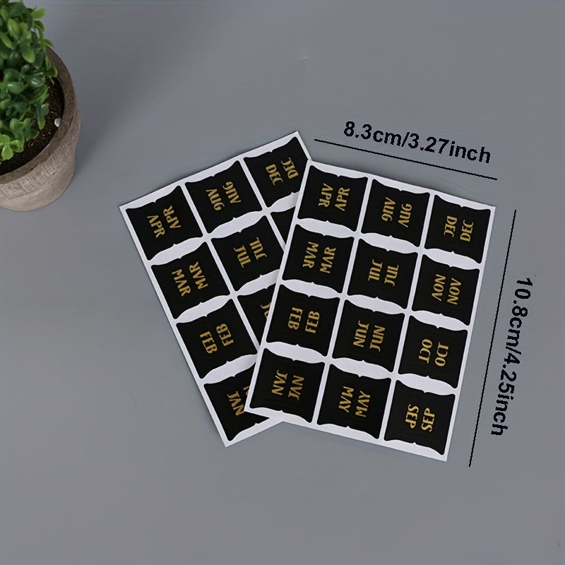 5pcs Monthly Calendar Stickers for Planners and Journals