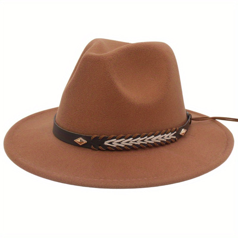 Men's Vintage Jazz Flat Brim Top Hat