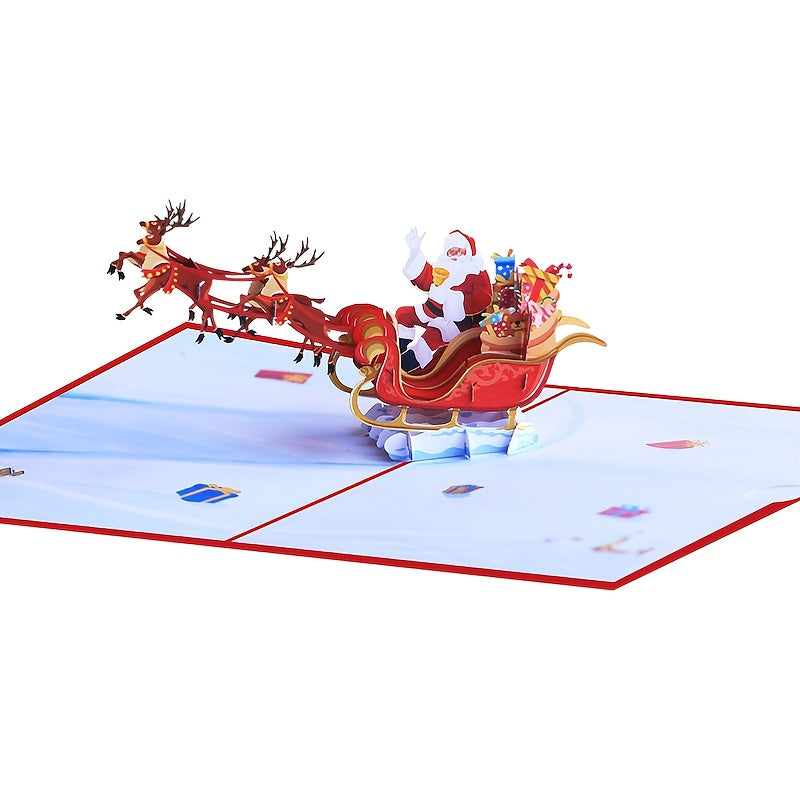 3D Printing Flying Deer Car Christmas Holiday Greeting Card