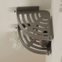 Plastic Storage Rack for Kitchen Bathroom Toilet Wall Mounted Triangle Shelves