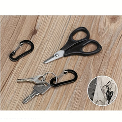 6pcs Mini Keychain Buckle Aluminum D Ring Carabiner Outdoor Camping Climbing Fis