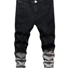 Christmas Special Men's Slim Fit Ripped Denim Jeans