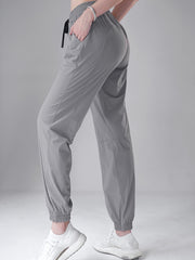 Women's High Waisted Sweat Pants Solid Jogger Yoga Pants