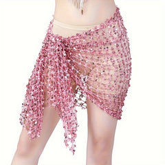 Sequin Square Scarf Belly Dance Costume Hip Cover