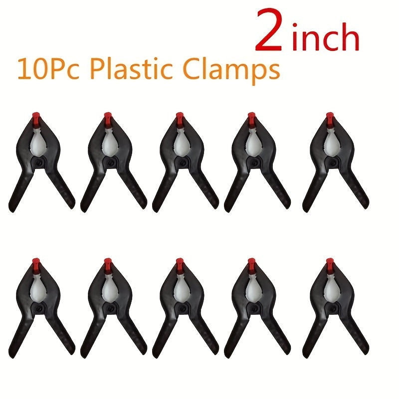 10pcs 2 Spring Clamps for Wood & Plastic Securing