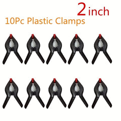 10pcs 2 Spring Clamps for Wood & Plastic Securing