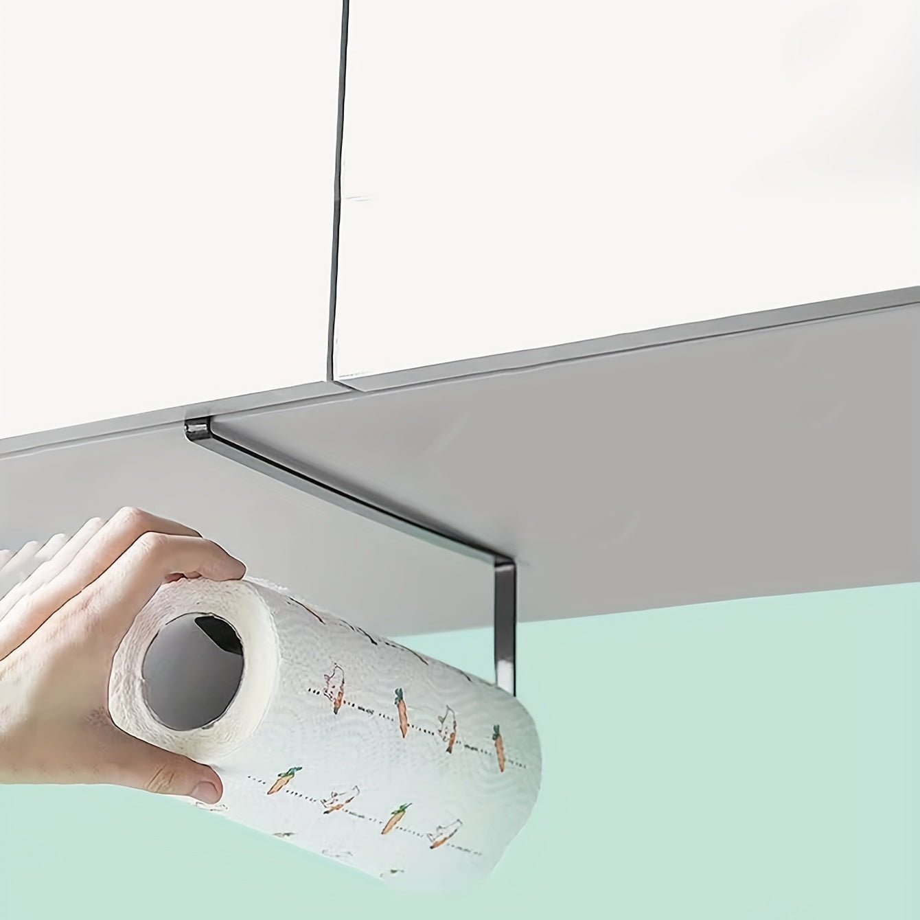 Clip Type Paper Towel Holder for Under Cabinets