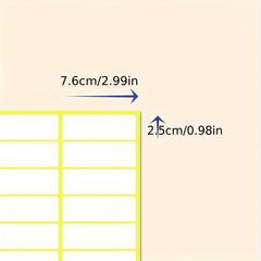 240pcs Matte Self-adhesive Sticker Label 7.59.2 - 2 Label