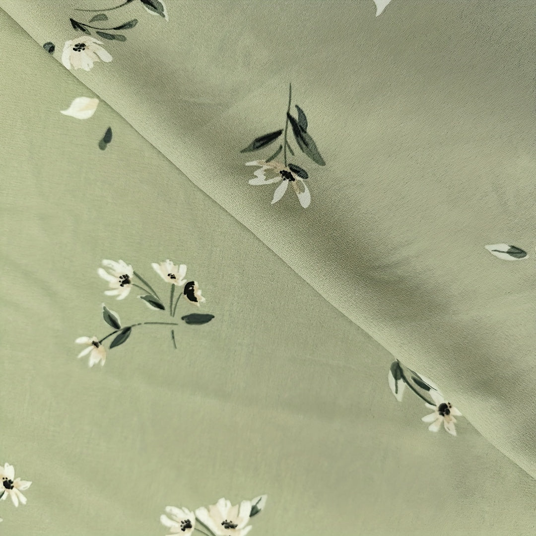 1yd Chiffon Fabric DIY Clothing Pants Dress Fabric artificial Cutting Size