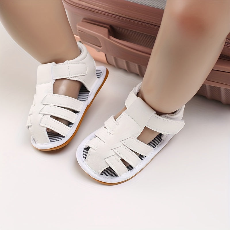 Baby Boy's Solid Sandals Anti skid Toddler Walking Shoes