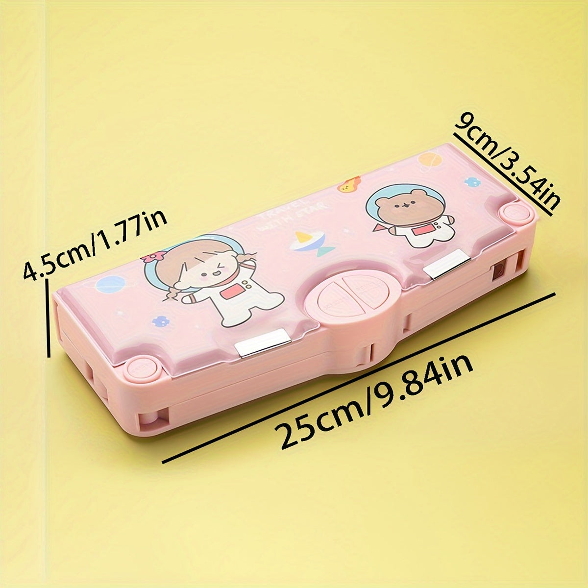 Multifunctional Stationery Box - Pen Box with Hidden Compartments