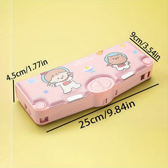 Multifunctional Stationery Box - Pen Box with Hidden Compartments