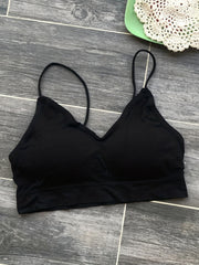 3pcs Ribbed Wireless Bras Comfy & Breathable Padded Intimates