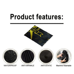 Barber Cape Hair Cutting Cape Waterproof Snap Closure