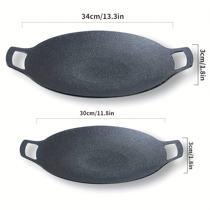 Non Stick BBQ Pan for Outdoor Grilling & Baking 13.3in x 11.8in
