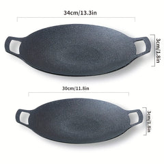 Non Stick BBQ Pan for Outdoor Grilling & Baking 13.3in x 11.8in