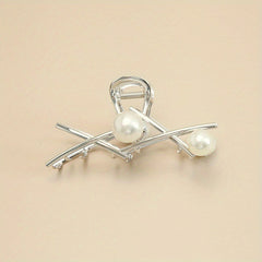 Faux Pearl Hair Clips Claw Clips Daily Decorative Girls Hair Accessories