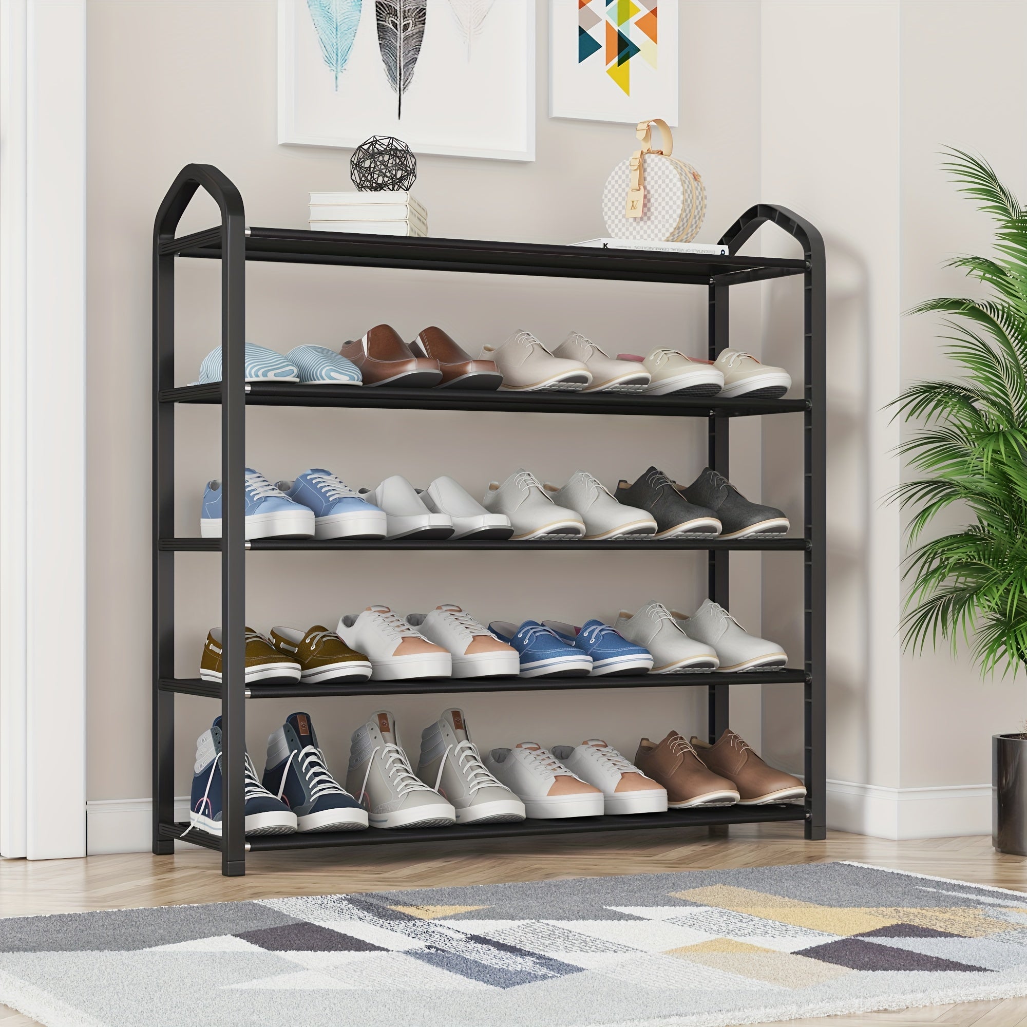 3-Layer Shoe Rack Indoor Household Shoe Storage Rack Dustproof