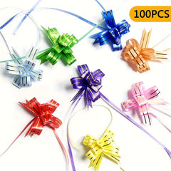 Decorative Pull Flower Strip Rose Bow Gift Wrapping Ribbon