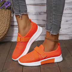 Women's Rhinestone Decor Sneakers Hook & Loop Outdoor Shoes