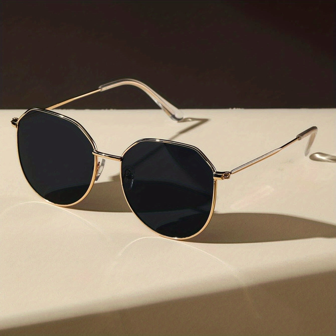 Geometric Frame Sunglasses Vintage Cat Eye UV400