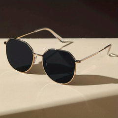 Geometric Frame Sunglasses Vintage Cat Eye UV400
