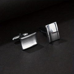 Concave Smooth Surface French Cufflinks Pair