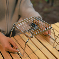 Portable Folding Stainless Steel BBQ Grill for Picnic Camping Hiking