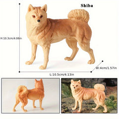 Realistic Dog Breed Action Figures PVC Material Ideal Gift for Youngsters