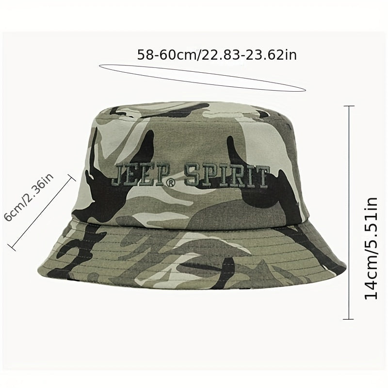 Unisex Camouflage Bucket Hat for Outdoor Travel