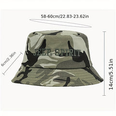 Unisex Camouflage Bucket Hat for Outdoor Travel