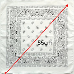 Classic Chain Print Satin Silk Square Scarf Shawl Bandana for Women