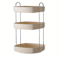 360 Rotating Plated Edge Organizer Cosmetics Storage Tray
