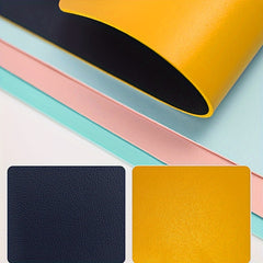 Double Sided Faux Leather Light Up Office Desk Mat