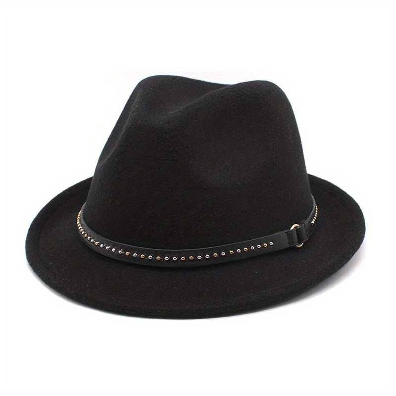 Men's Felt Hat Autumn Winter Jazz Hat British Style Top Hat