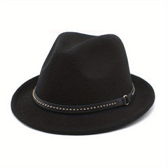 Men's Felt Hat Autumn Winter Jazz Hat British Style Top Hat