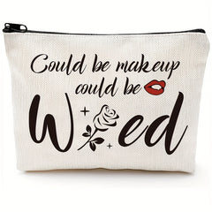 Funny Rose Makeup Bag Gift For Women Friends Sister Teen Girls