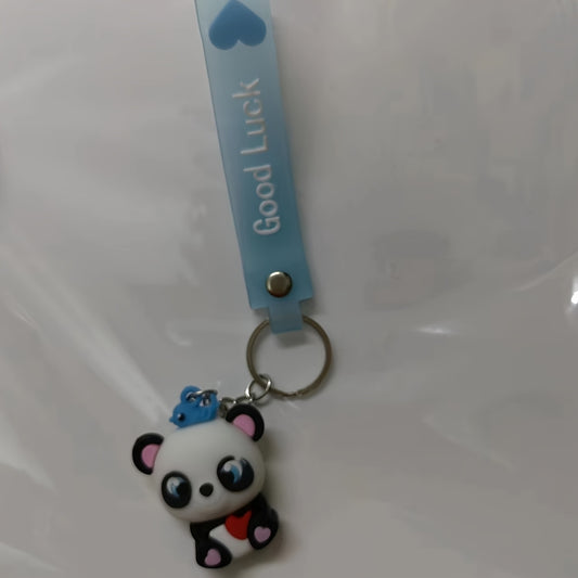 Panda Doll Keychain Pendant Car Bag Decoration