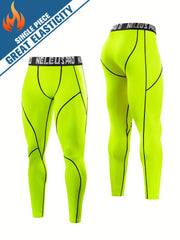 Men's Compression Leggings Dry & Breathable for Yoga Running
