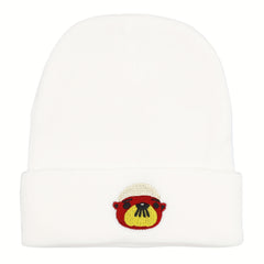 Bear Dad Animal Cartoon Bear Knitted Hat for Men and Women